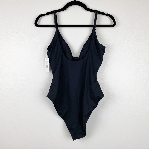 Andie The Santorini One Piece Swimsuit Cut-Out Black Size L NWT - Picture 7 of 10